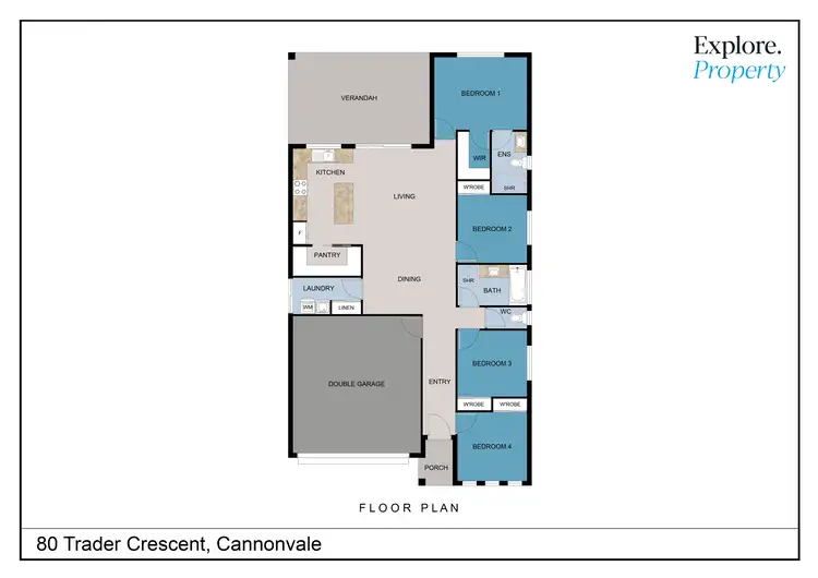 Floorplan of Homely house listing, 80 Trader Crescent, Cannonvale QLD 4802