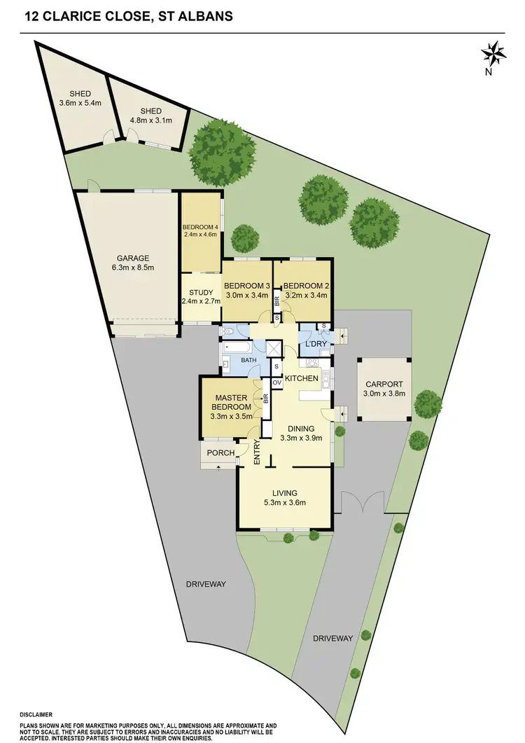 Floorplan of Homely house listing, 12 Clarice Close, St Albans VIC 3021
