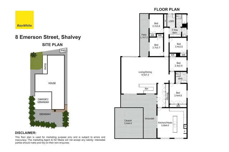 Floorplan of Homely house listing, 8 Emerson Street, Shalvey NSW 2770