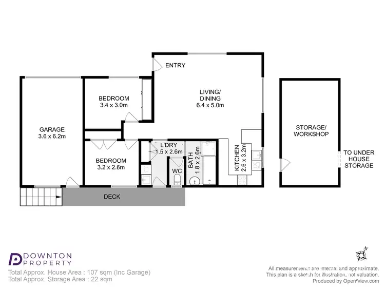 Floorplan of Homely unit listing, 1/46 Sawyer Avenue, West Moonah TAS 7009