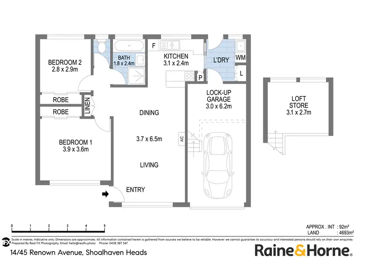 Floorplan of Homely villa listing, 14/43 Renown Avenue, Shoalhaven Heads NSW 2535