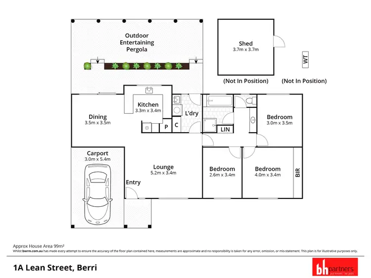 Floorplan of Homely house listing, 1 Lean Street, Berri SA 5343