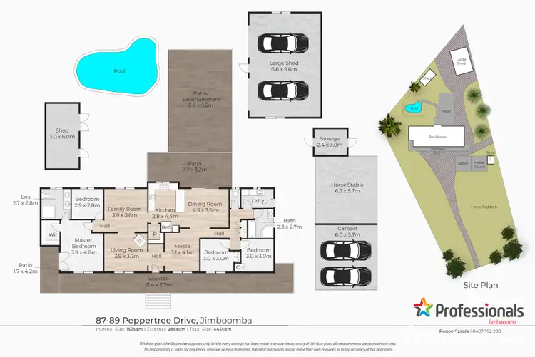 Floorplan of Homely house listing, 87-89 Peppertree Drive, Jimboomba QLD 4280