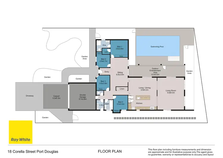 Floorplan of Homely house listing, 18 Corella Street, Port Douglas QLD 4877