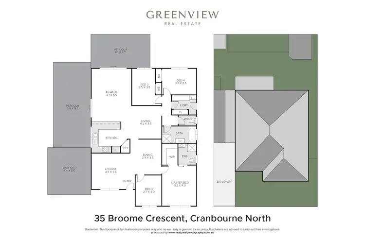 Floorplan of Homely house listing, 35 Broome Crescent, Cranbourne North VIC 3977