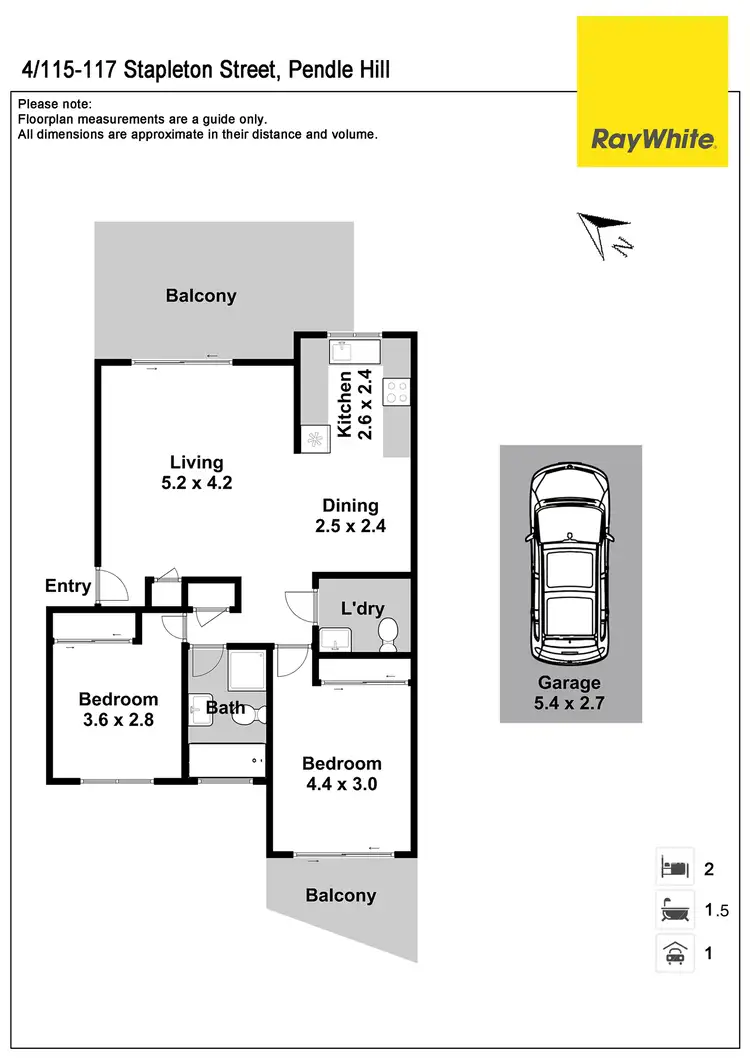Floorplan of Homely apartment listing, 4/115-117 Stapleton Street, Pendle Hill NSW 2145