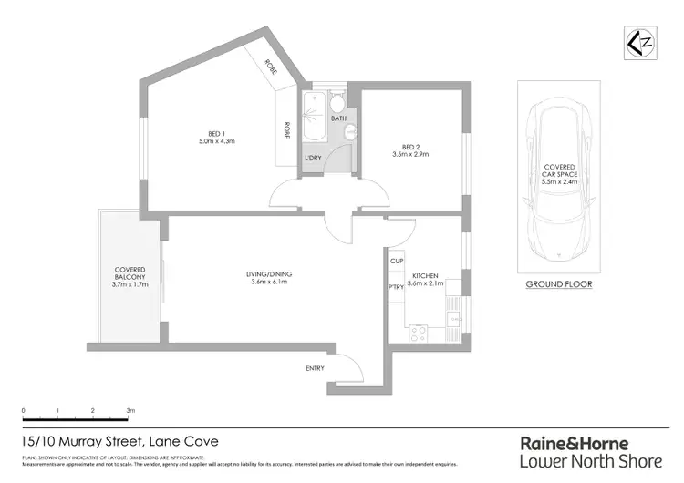 Floorplan of Homely apartment listing, 15/10 Murray Street, Lane Cove NSW 2066