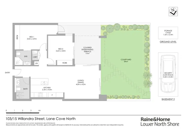 Floorplan of Homely apartment listing, 103/15 Willandra Street, Lane Cove NSW 2066