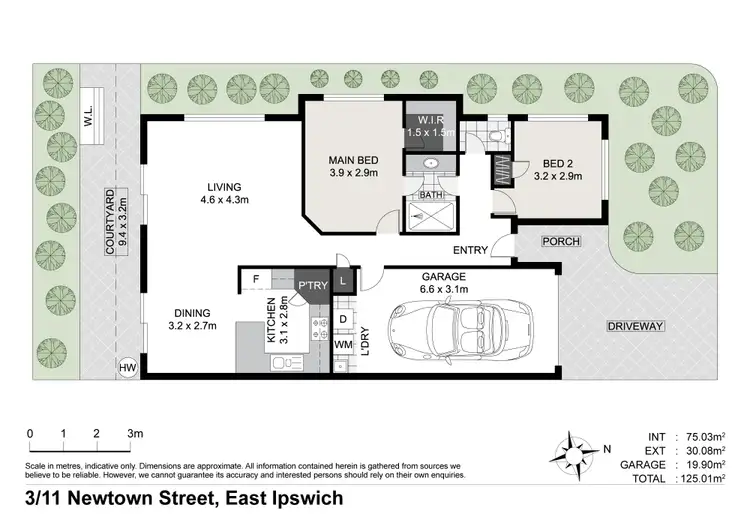 Floorplan of Homely townhouse listing, 3/11 Newtown Street, East Ipswich QLD 4305