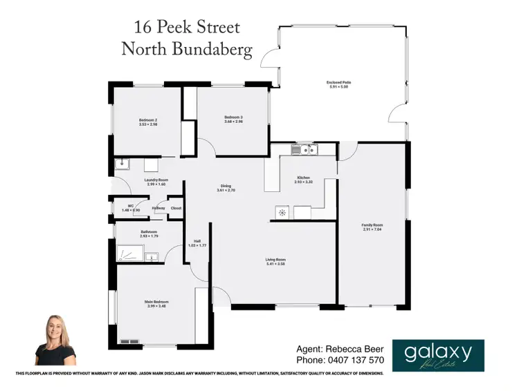 Floorplan of Homely house listing, 16 Peek Street, Bundaberg North QLD 4670