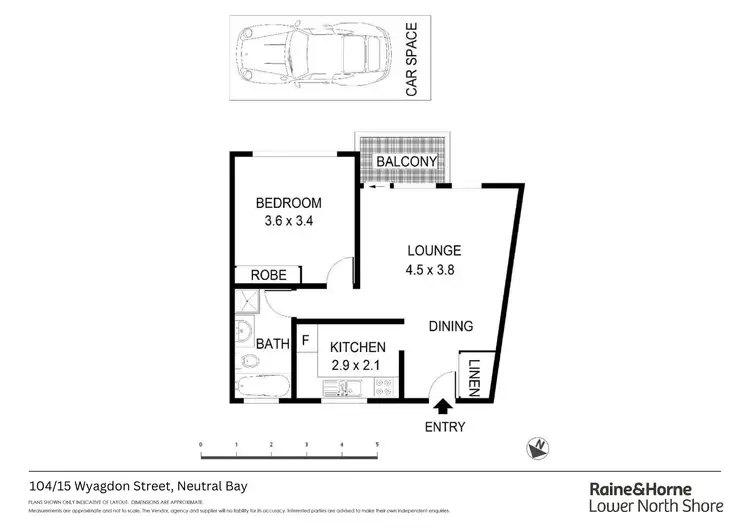 Floorplan of Homely apartment listing, 104/15 Wyagdon Street, Neutral Bay NSW 2089