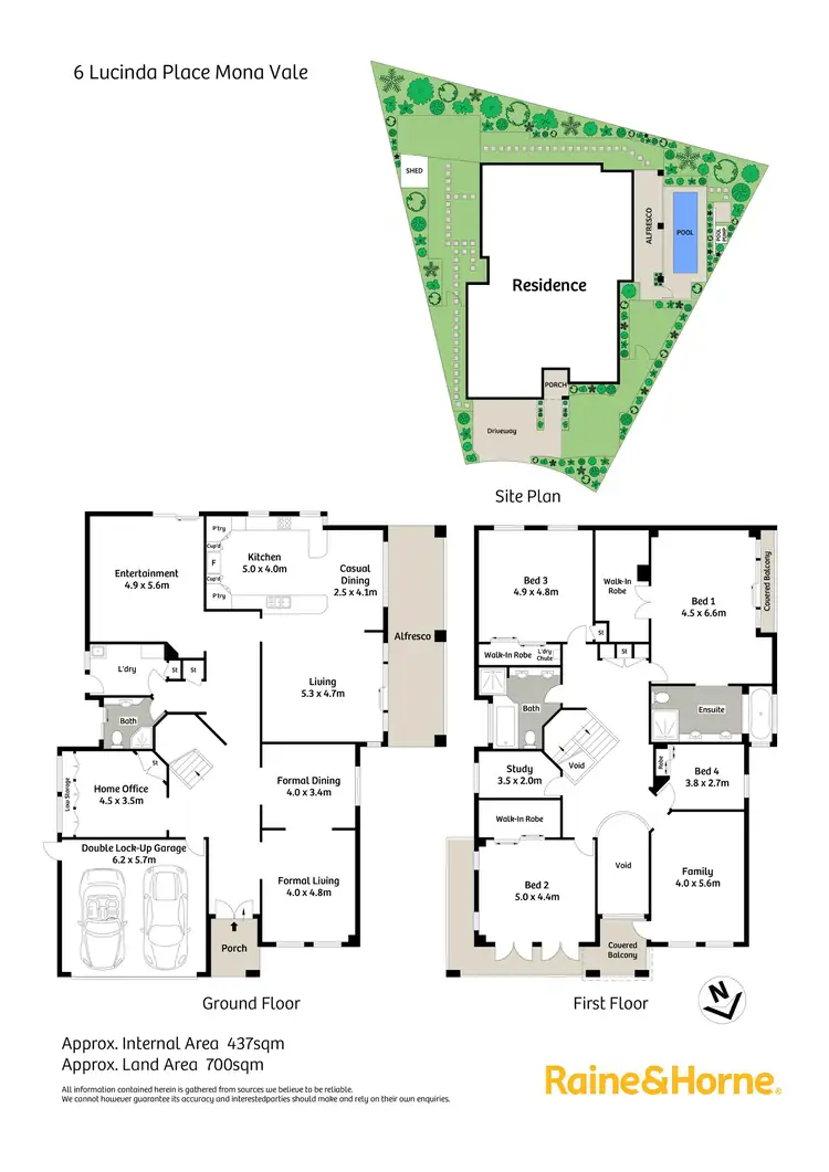 Floorplan of Homely house listing, 6 Lucinda Place, Mona Vale NSW 2103