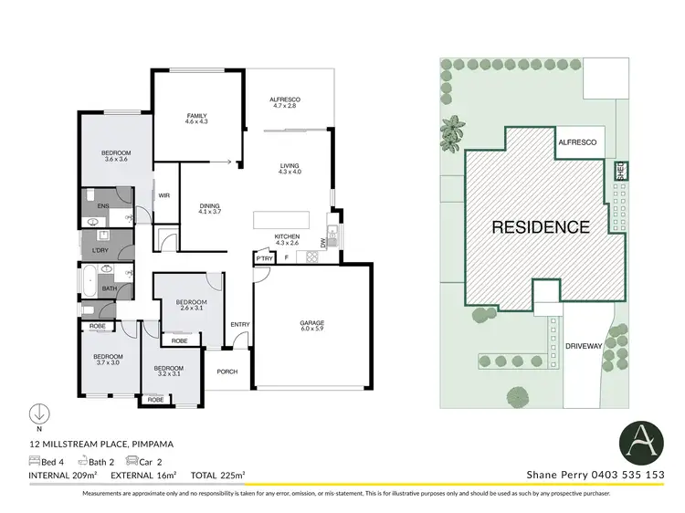 Floorplan of Homely house listing, 12 Millstream Place, Pimpama QLD 4209