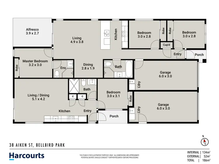 Floorplan of Homely house listing, 38 Aiken Street, Bellbird Park QLD 4300