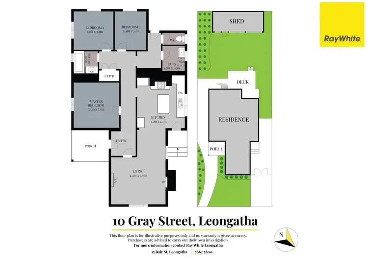 Floorplan of Homely house listing, 10 Gray Street, Leongatha VIC 3953