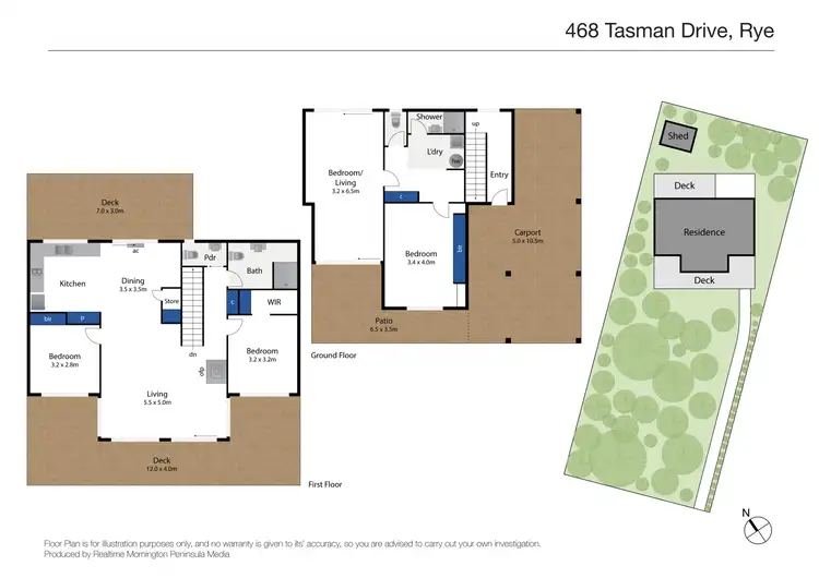 Floorplan of Homely house listing, 468 Tasman Drive, Rye VIC 3941