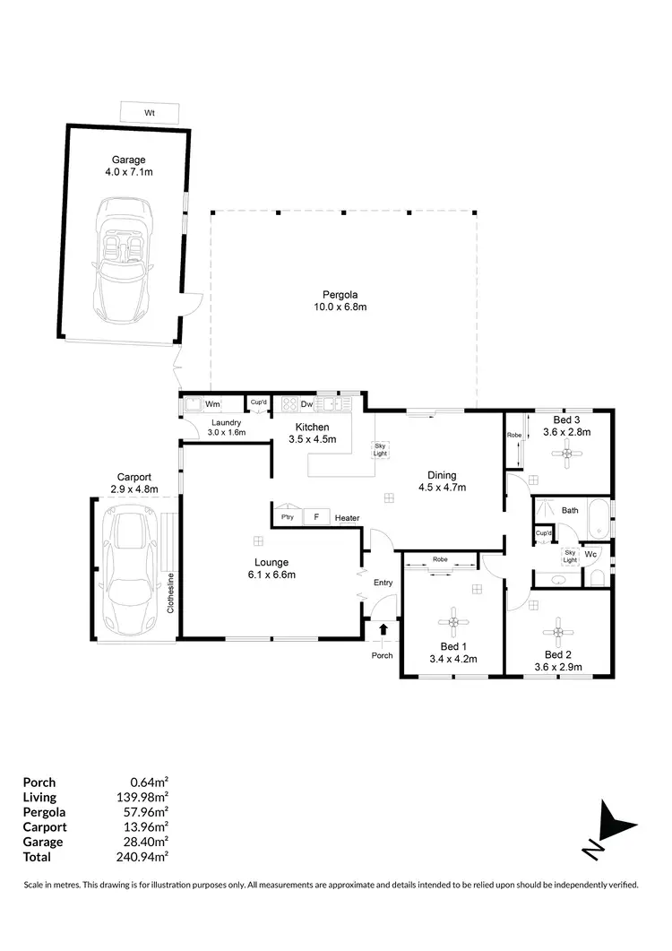 Floorplan of Homely house listing, 2 Triller Court, Wynn Vale SA 5127