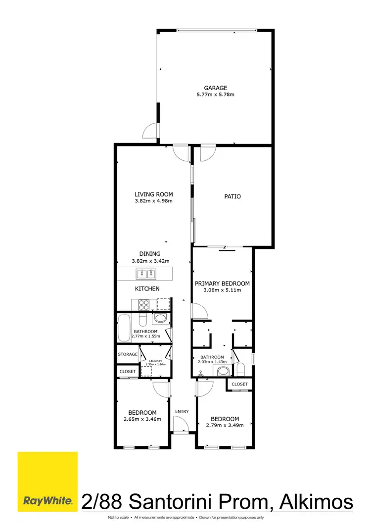 Floorplan of Homely house listing, 2/88 Santorini Promenade, Alkimos WA 6038