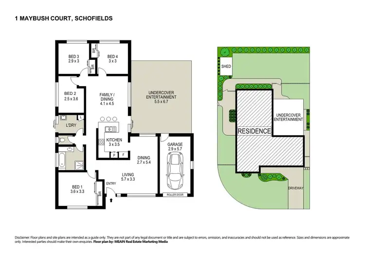 Floorplan of Homely house listing, 1 Maybush Court, Schofields NSW 2762