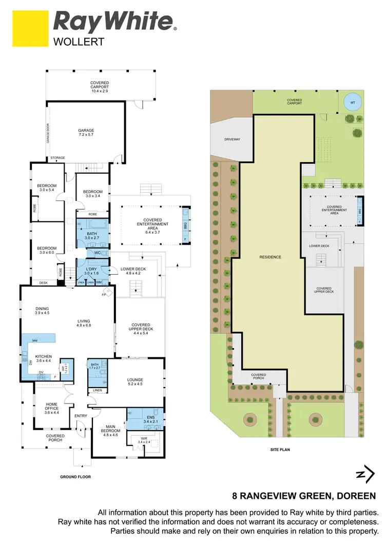 Floorplan of Homely house listing, 8 Rangeview Green, Doreen VIC 3754