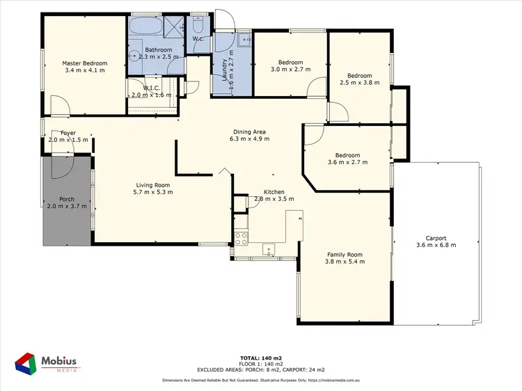 Floorplan of Homely house listing, 6 Mannion Way, Kardinya WA 6163
