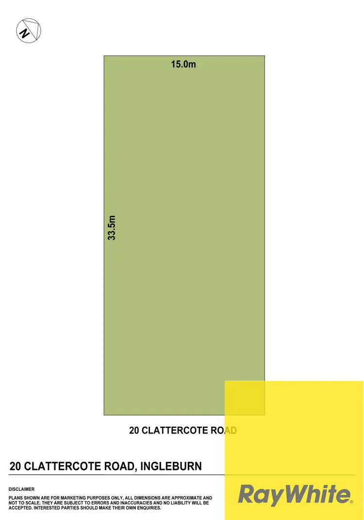 Floorplan of Homely land listing, 20 Clattercote Street, Ingleburn NSW 2565