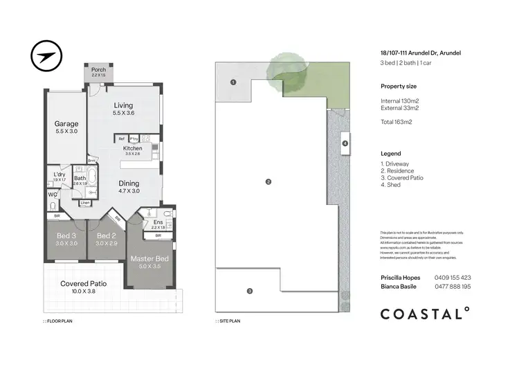Floorplan of Homely semi-detached listing, 18/107-111 Arundel Drive, Arundel QLD 4214
