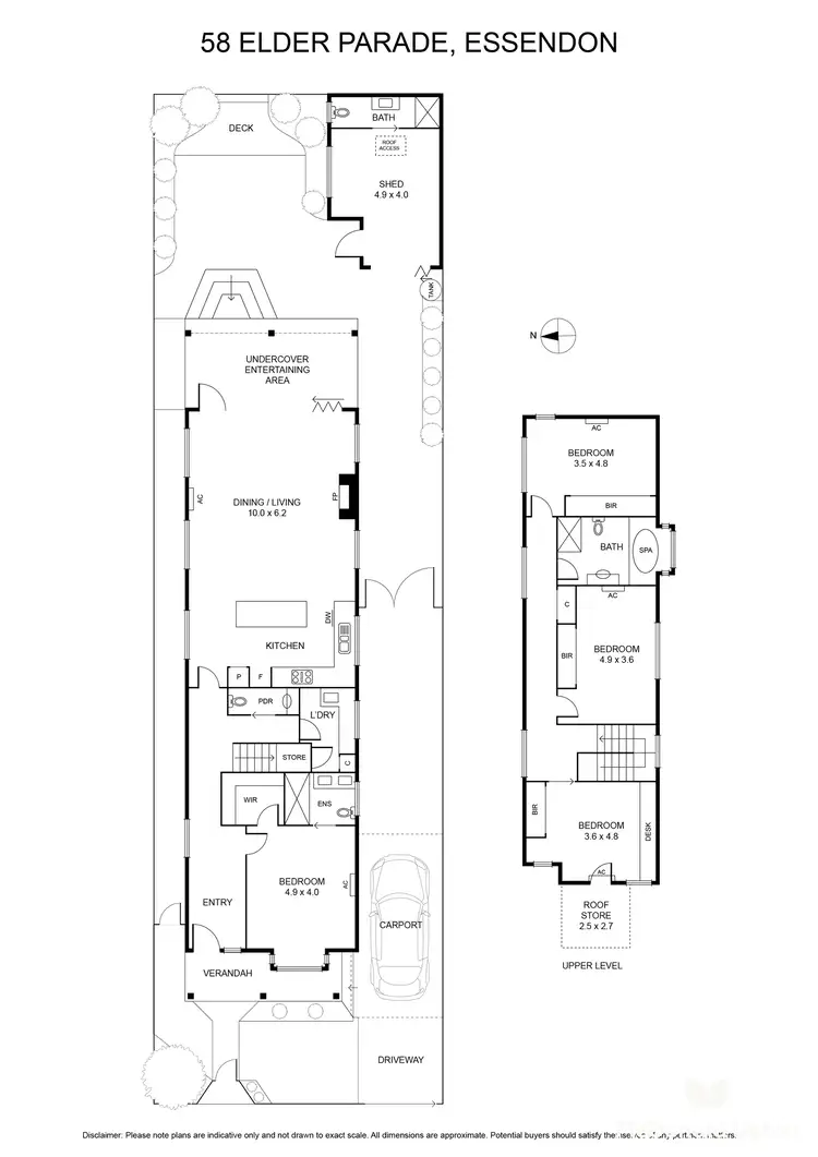 Floorplan of Homely house listing, 58 Elder Parade, Essendon VIC 3040