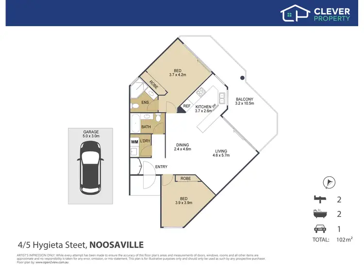 Floorplan of Homely apartment listing, 4/5 Hygieta Street, Noosaville QLD 4566