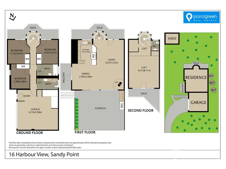 Floorplan of Homely house listing, 16 Harbour View, Sandy Point VIC 3959
