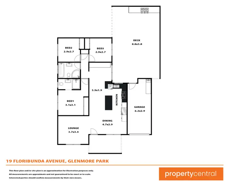 Floorplan of Homely house listing, 19 Floribunda Avenue, Glenmore Park NSW 2745