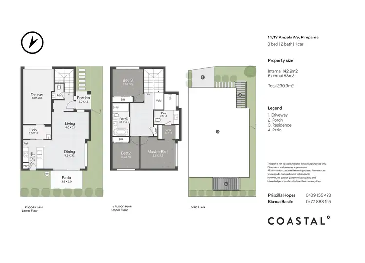 Floorplan of Homely townhouse listing, 14/13 Angela Way, Pimpama QLD 4209