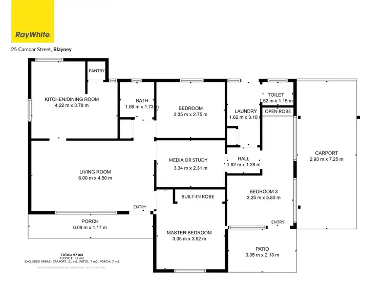 Floorplan of Homely house listing, 25 Carcoar Street, Blayney NSW 2799
