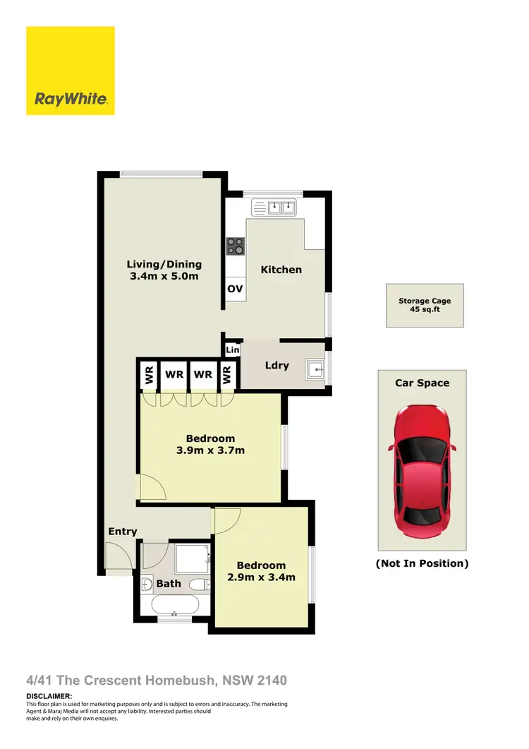 Floorplan of Homely apartment listing, 4/41 The Crescent, Homebush NSW 2140