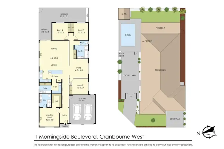 Floorplan of Homely house listing, 1 Morningside Boulevard, Cranbourne West VIC 3977