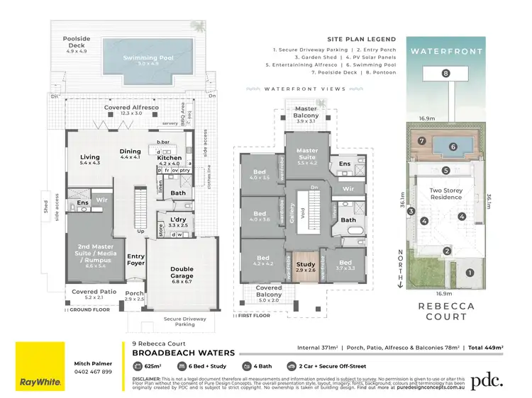 Floorplan of Homely house listing, 9 Rebecca Court, Broadbeach Waters QLD 4218