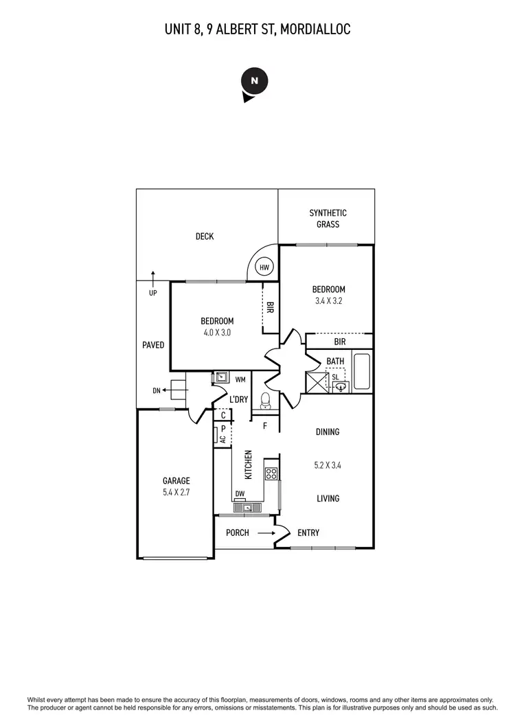Floorplan of Homely unit listing, 8/9 Albert Street, Mordialloc VIC 3195
