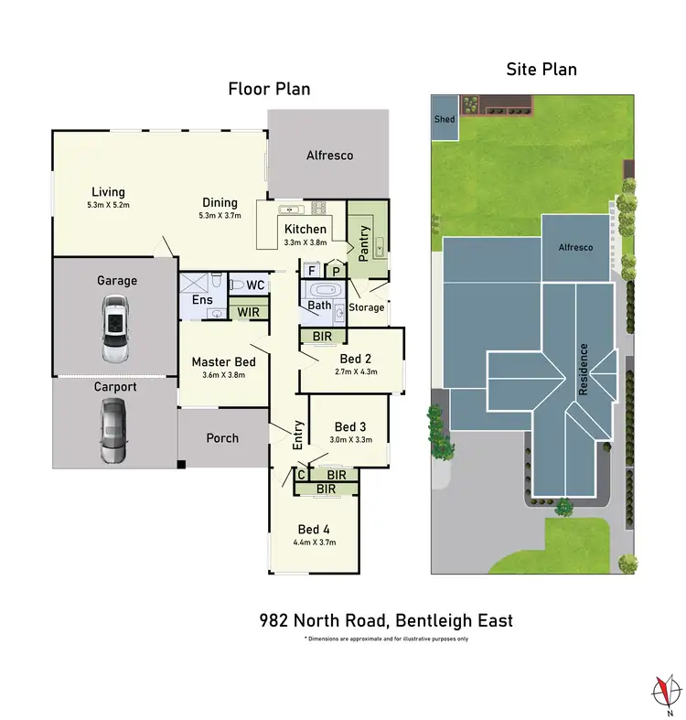 Floorplan of Homely house listing, 982 North Road, Bentleigh East VIC 3165