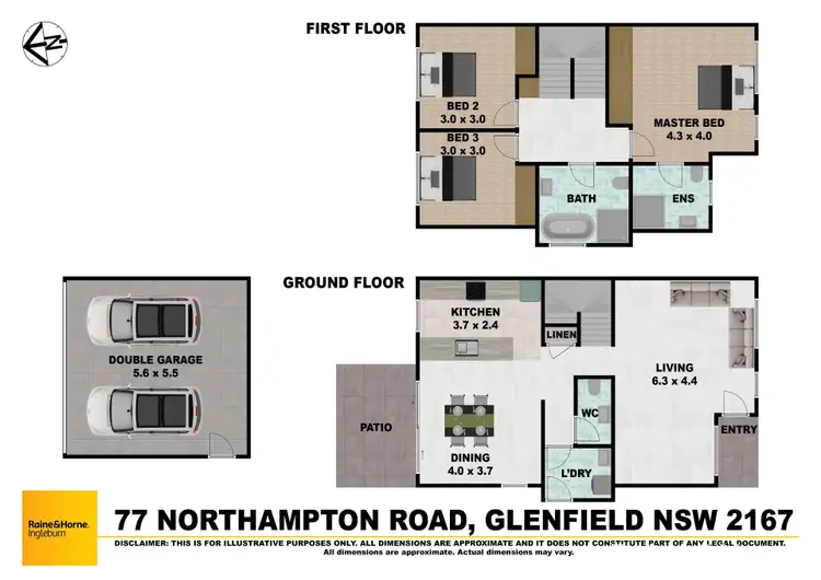 Floorplan of Homely house listing, 77 Northampton Drive, Glenfield NSW 2167
