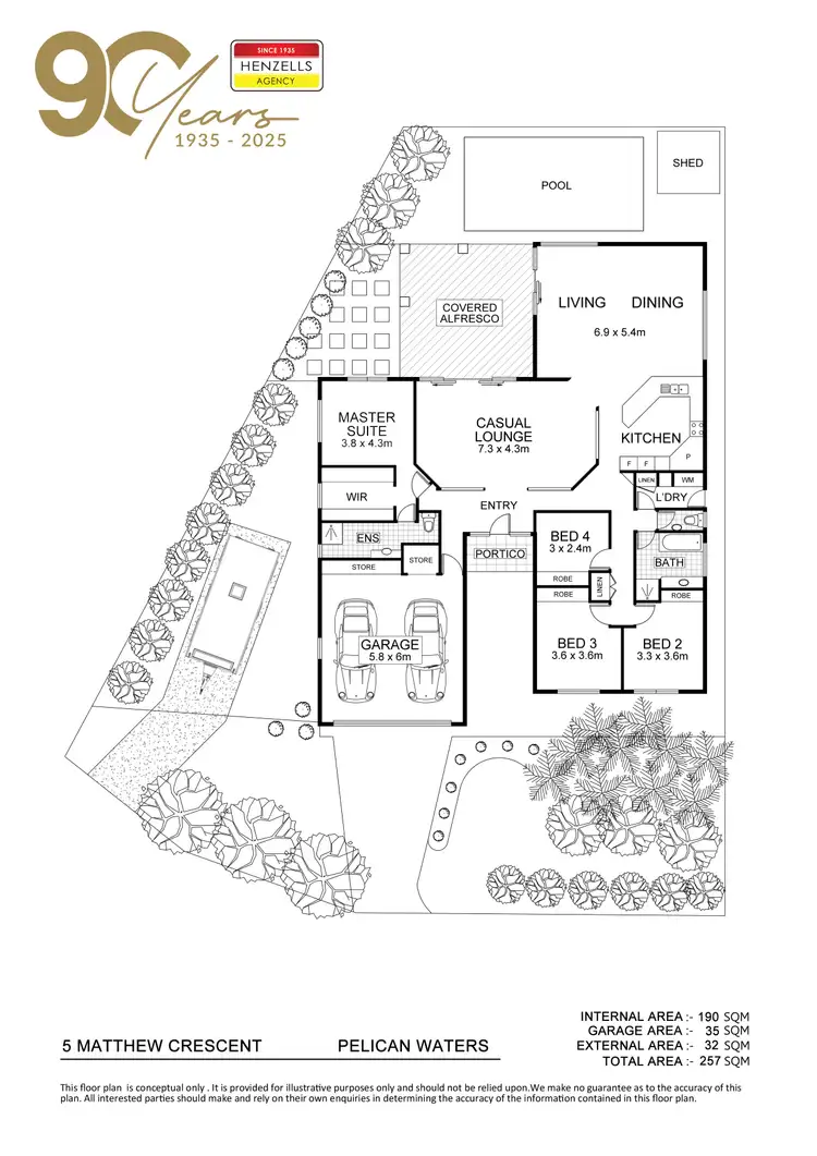 Floorplan of Homely house listing, 5 Matthew Crescent, Pelican Waters QLD 4551
