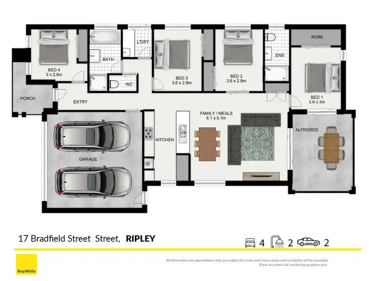 Floorplan of Homely house listing, 17 Bradfield Street, Ripley QLD 4306