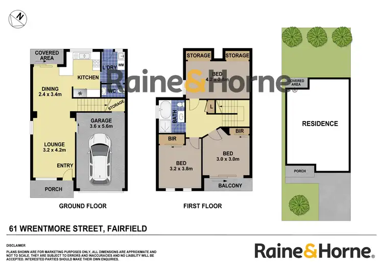 Floorplan of Homely semi-detached listing, 61 Wrentmore Street, Fairfield NSW 2165