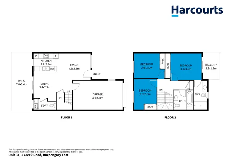 Floorplan of Homely townhouse listing, 31/1 Creek Road, Burpengary East QLD 4505