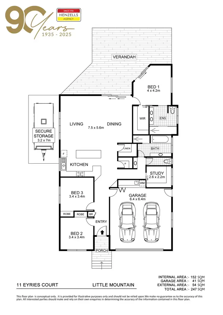 Floorplan of Homely house listing, 11 Eyries Court, Little Mountain QLD 4551