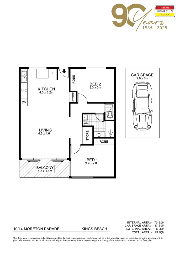 Floorplan of Homely unit listing, 10/14 Moreton Parade, Kings Beach QLD 4551