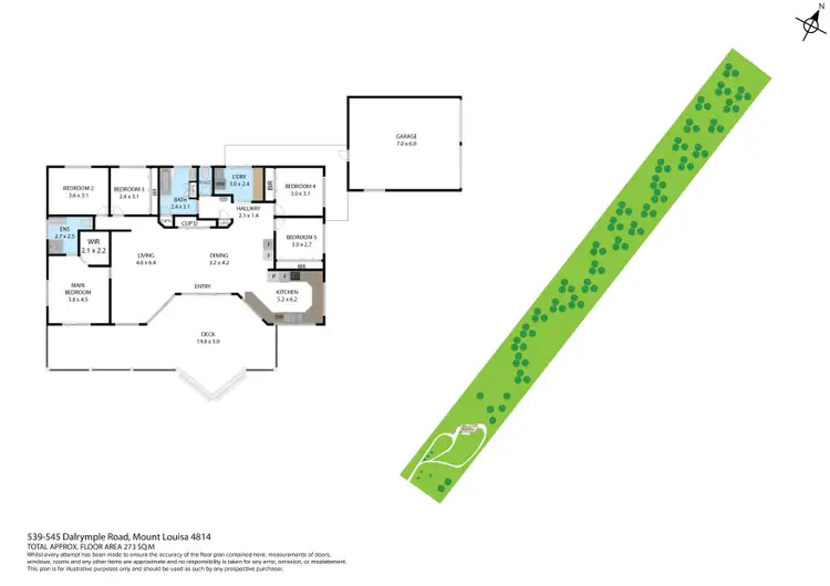 Floorplan of Homely house listing, 539-545 Dalrymple Road, Mount Louisa QLD 4814