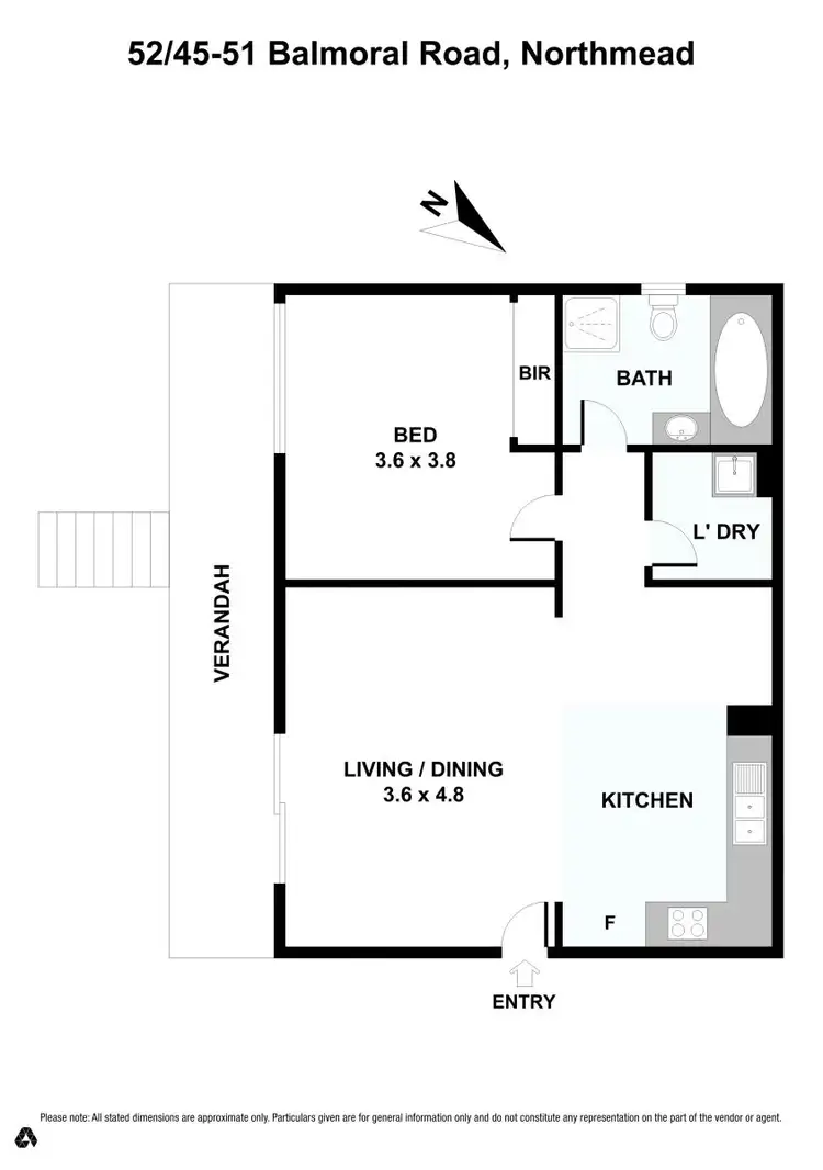 Floorplan of Homely apartment listing, 52/45-51 Balmoral Road, Northmead NSW 2152