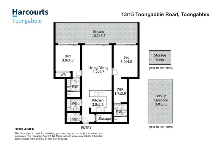 Floorplan of Homely unit listing, 13/15-19 Toongabbie rd,, Toongabbie NSW 2146