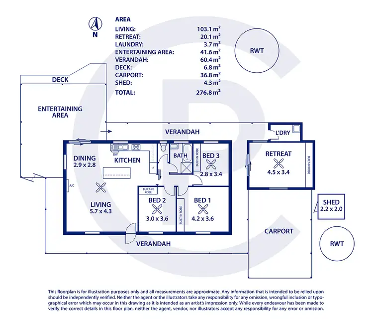 Floorplan of Homely house listing, 5 Duffield Avenue, Mount Barker SA 5251
