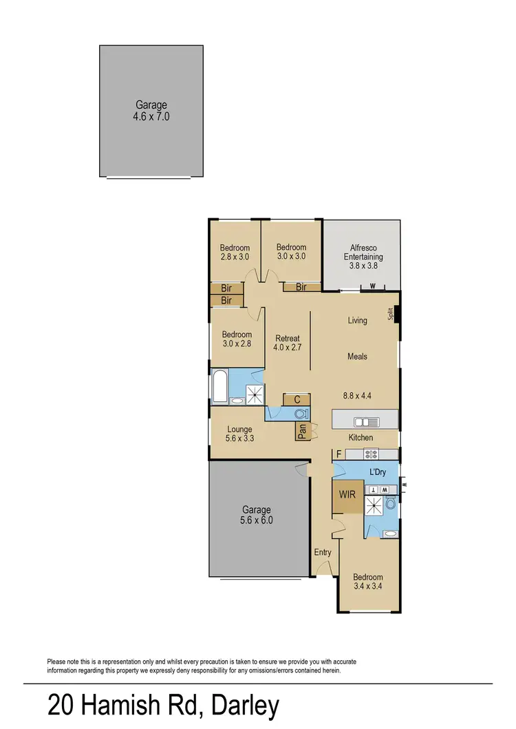Floorplan of Homely house listing, 20 Hamish Road, Darley VIC 3340